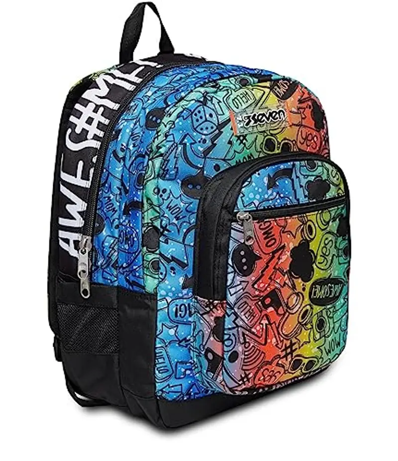 Seven ZAINO FREETHINK CON CUFFIA GAMING FLUO STAMP miniatura 2