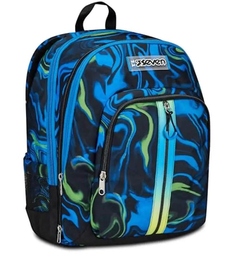 Seven Zaino scuola Ragazzo Nero 1205031 miniatura 3