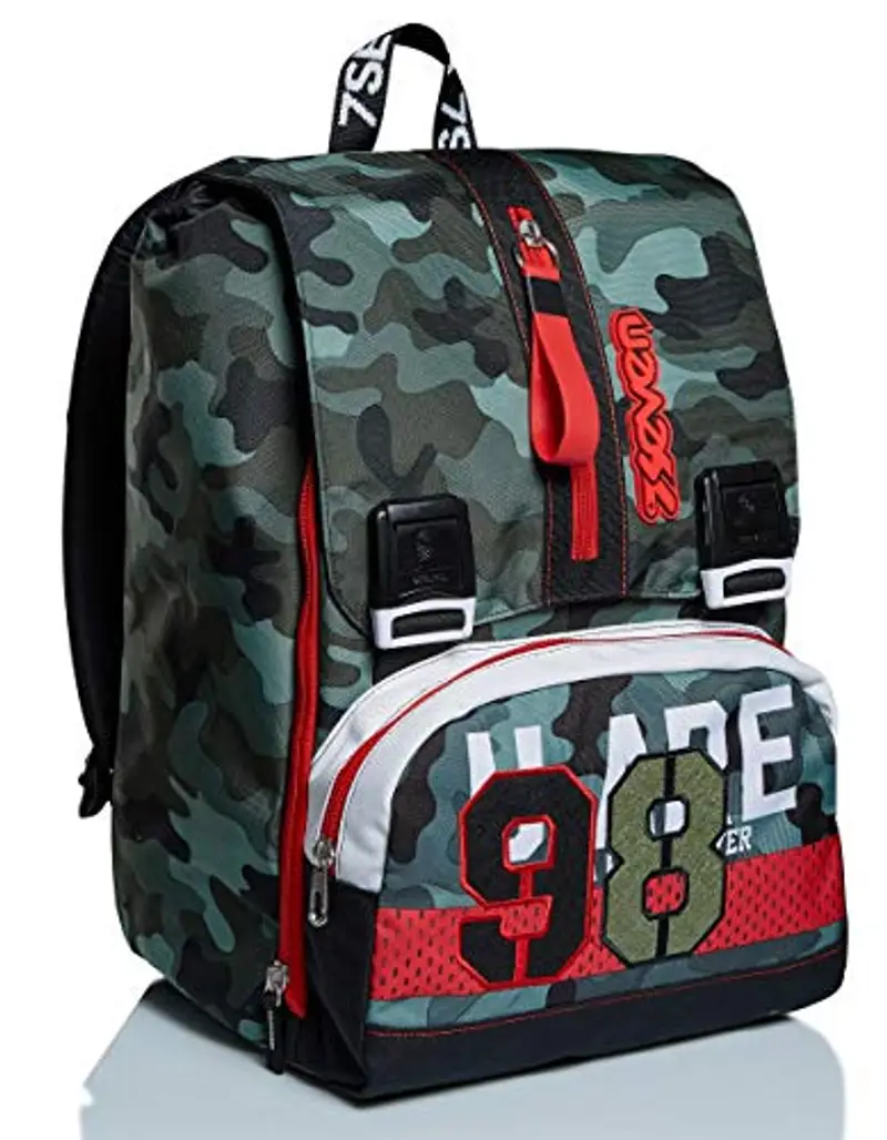 Seven Zaino scuola Verde 2150455 miniatura 2