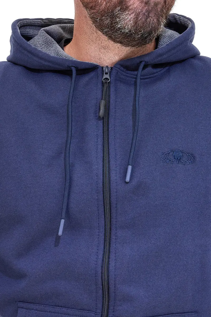 Felpa blu con cappuccio e zip Sevenoaks NBY5722 [BLUE] miniatura 3