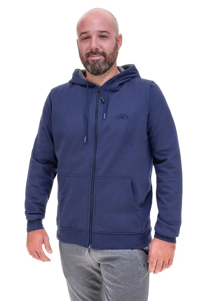 Felpa blu con cappuccio e zip Sevenoaks NBY5722 [BLUE]