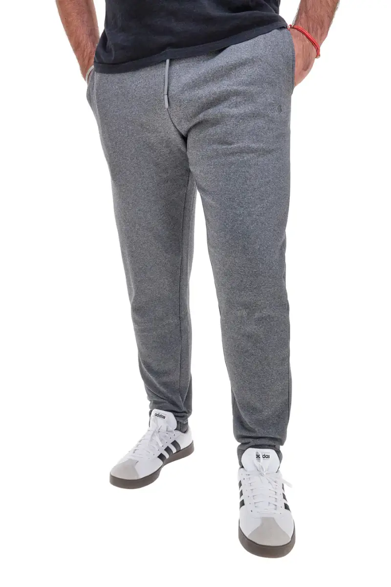 Pantaloni jogger grigi in cotone Sevenoaks NBY820 [GRIGIO]