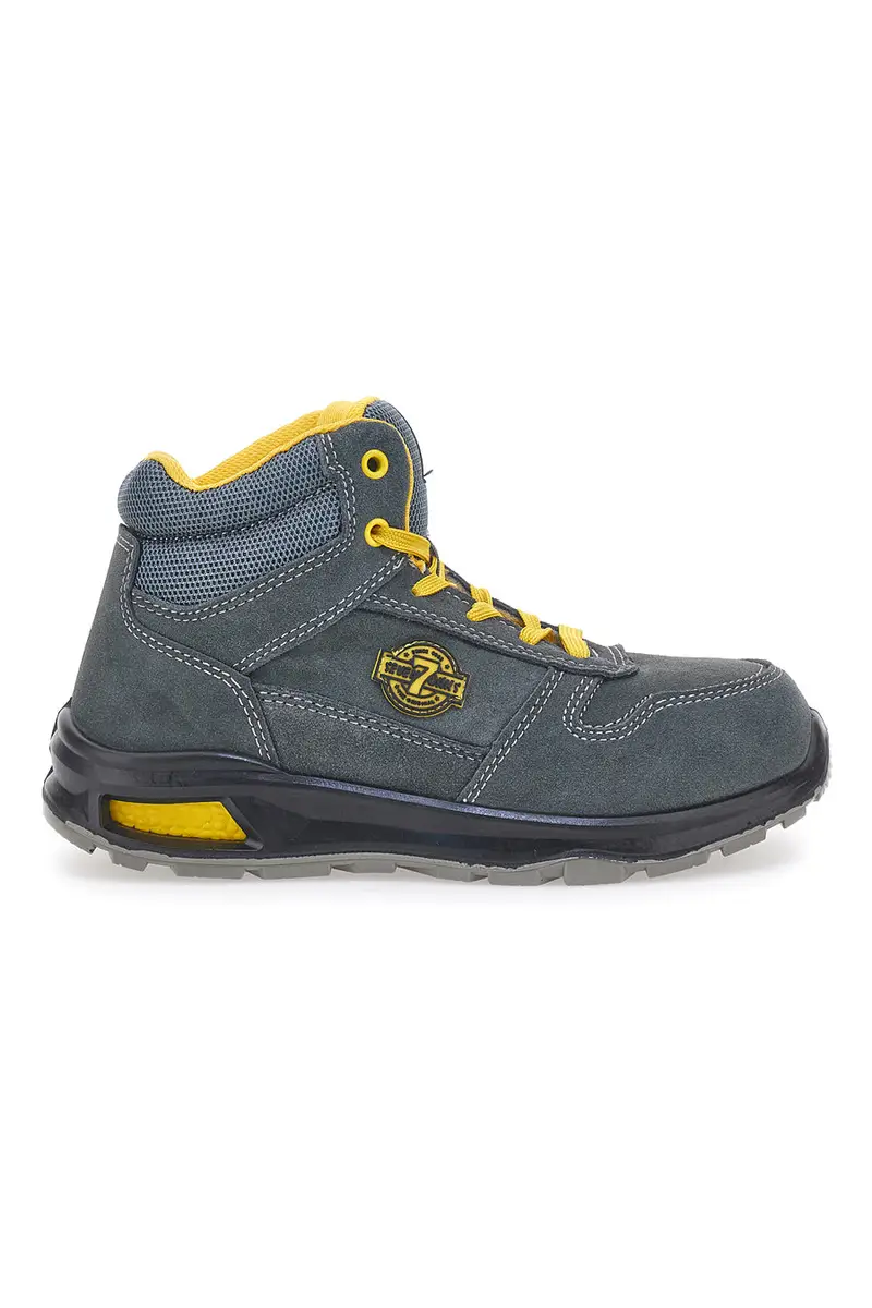 Scarpe antinfortunistiche blu giallo in pelle S1 P FO SR Sevenoaks PK23739 [CH.GREY
