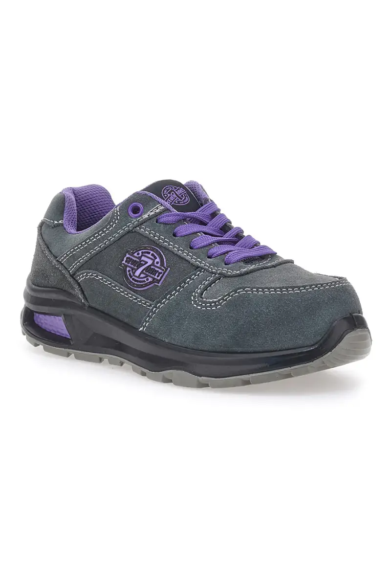 Scarpe antinfortunistiche grigio viola in pelle Sevenoaks PK23163 S1 P FO SR [CH GREY miniatura 2