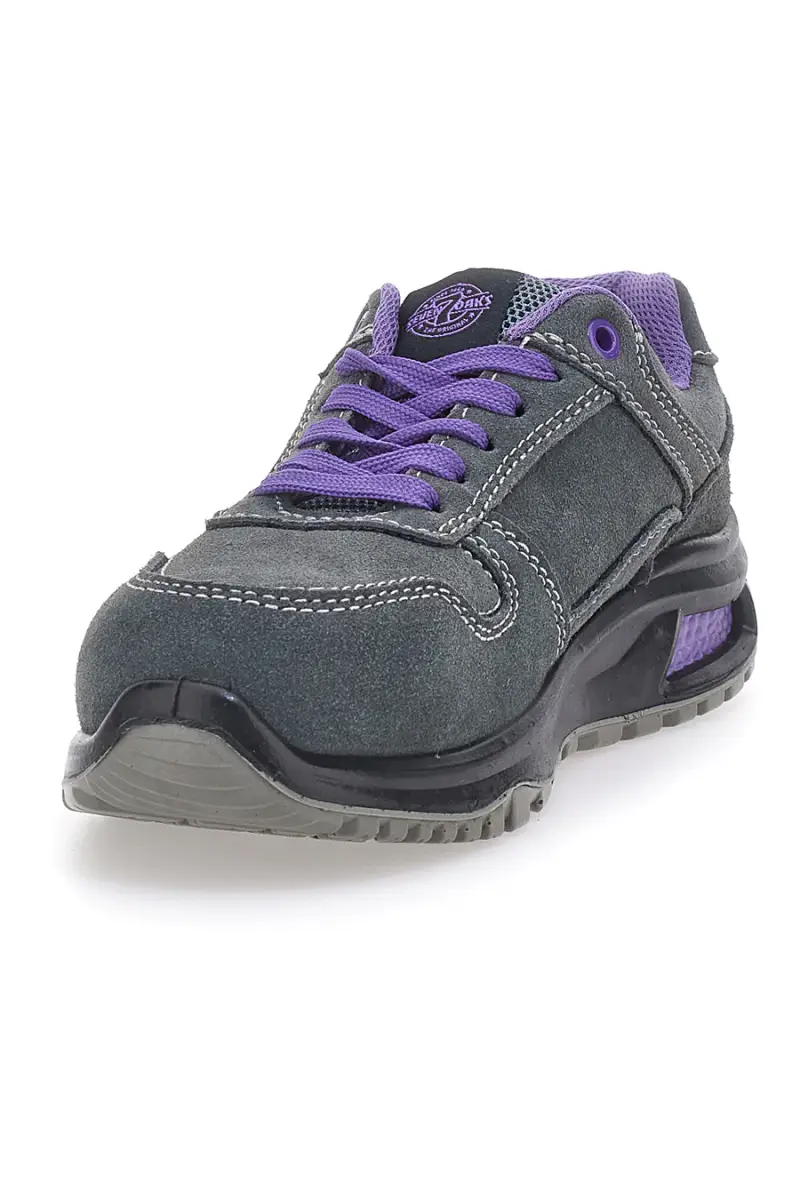 Scarpe antinfortunistiche grigio viola in pelle Sevenoaks PK23163 S1 P FO SR [CH GREY miniatura 4