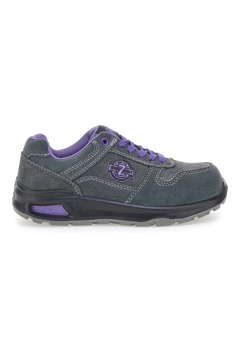 Scarpe antinfortunistiche grigio viola in pelle Sevenoaks PK23163 S1 P FO SR [CH GREY