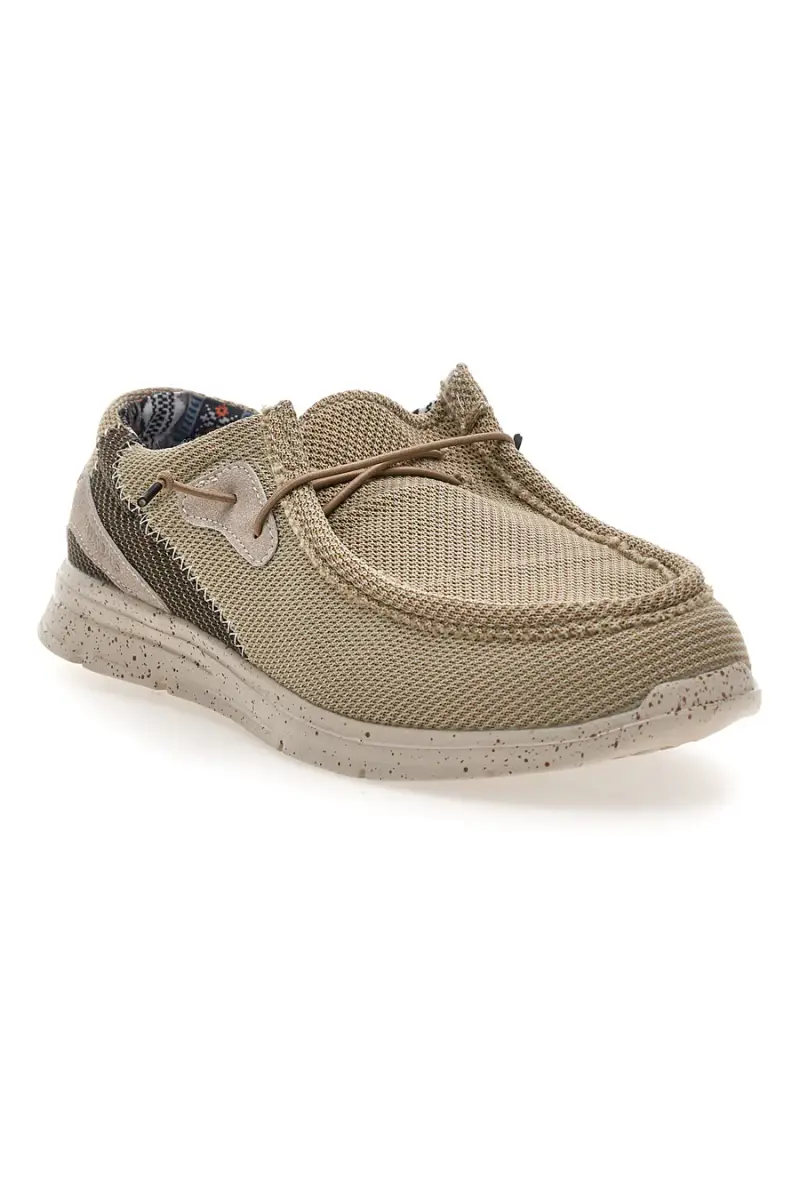 Scarpe da uomo casual beige in tessuto Sevenoaks PK6318A [BEIGE miniatura 2
