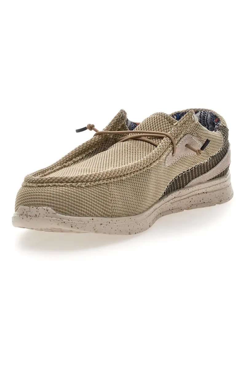 Scarpe da uomo casual beige in tessuto Sevenoaks PK6318A [BEIGE miniatura 3