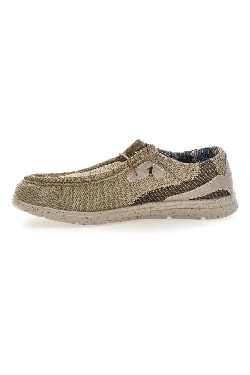 Scarpe da uomo casual beige in tessuto Sevenoaks PK6318A [BEIGE miniatura 4