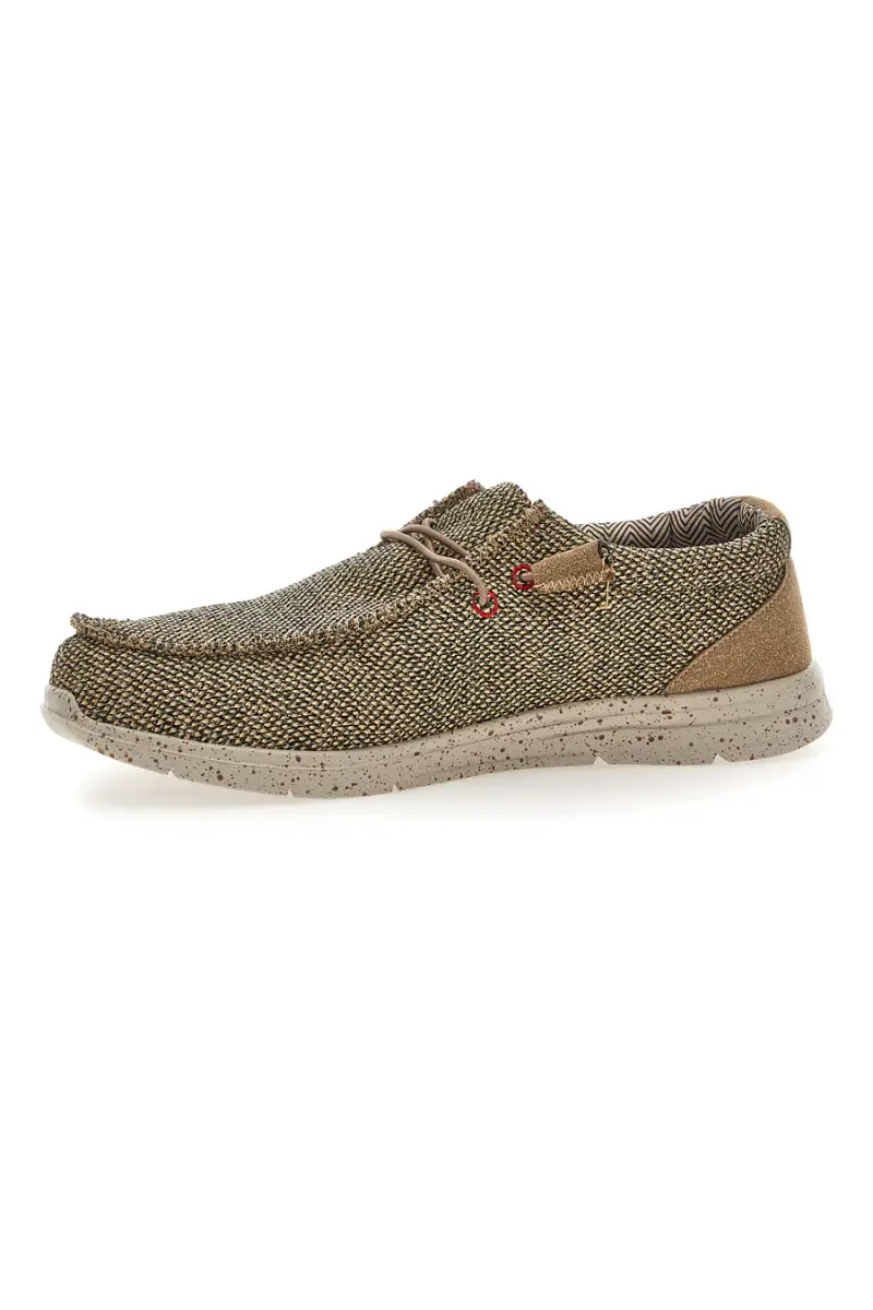 Scarpe da uomo casual dark beige in tessuto Sevenoaks PK1118H [TAUPE] miniatura 4