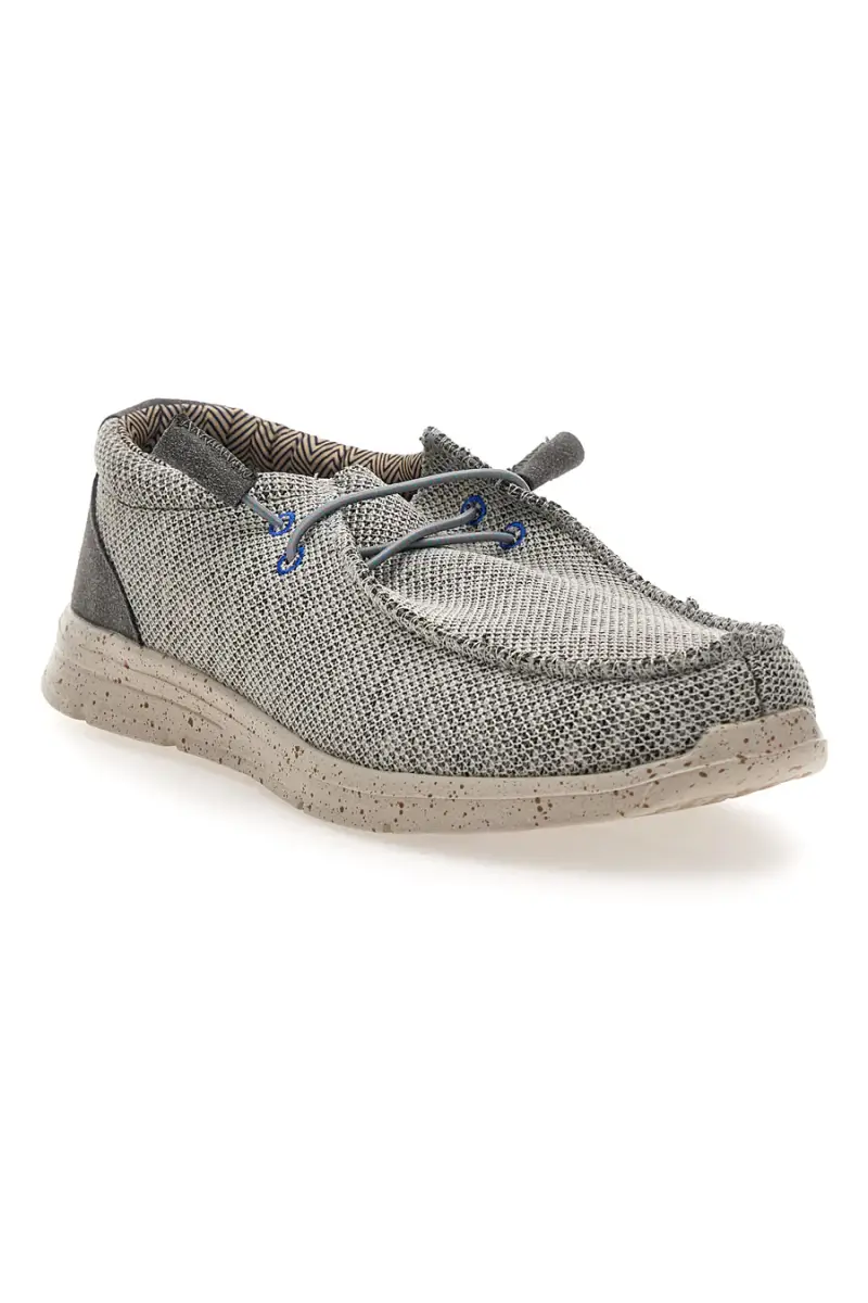Scarpe da uomo casual grigio in tessuto Sevenoaks PK1118G [GRIGIO] miniatura 2