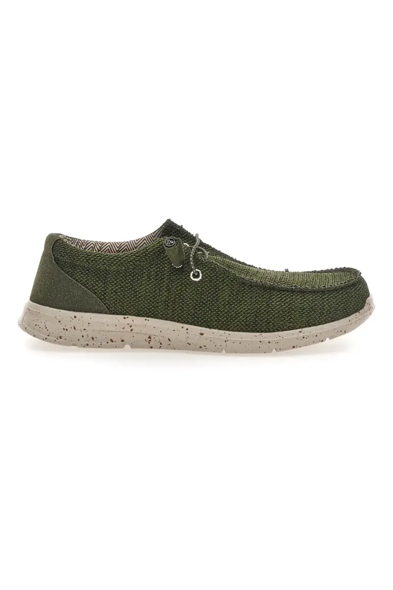 Scarpe da uomo casual verde in tessuto Sevenoaks PK1118I [VERDE]