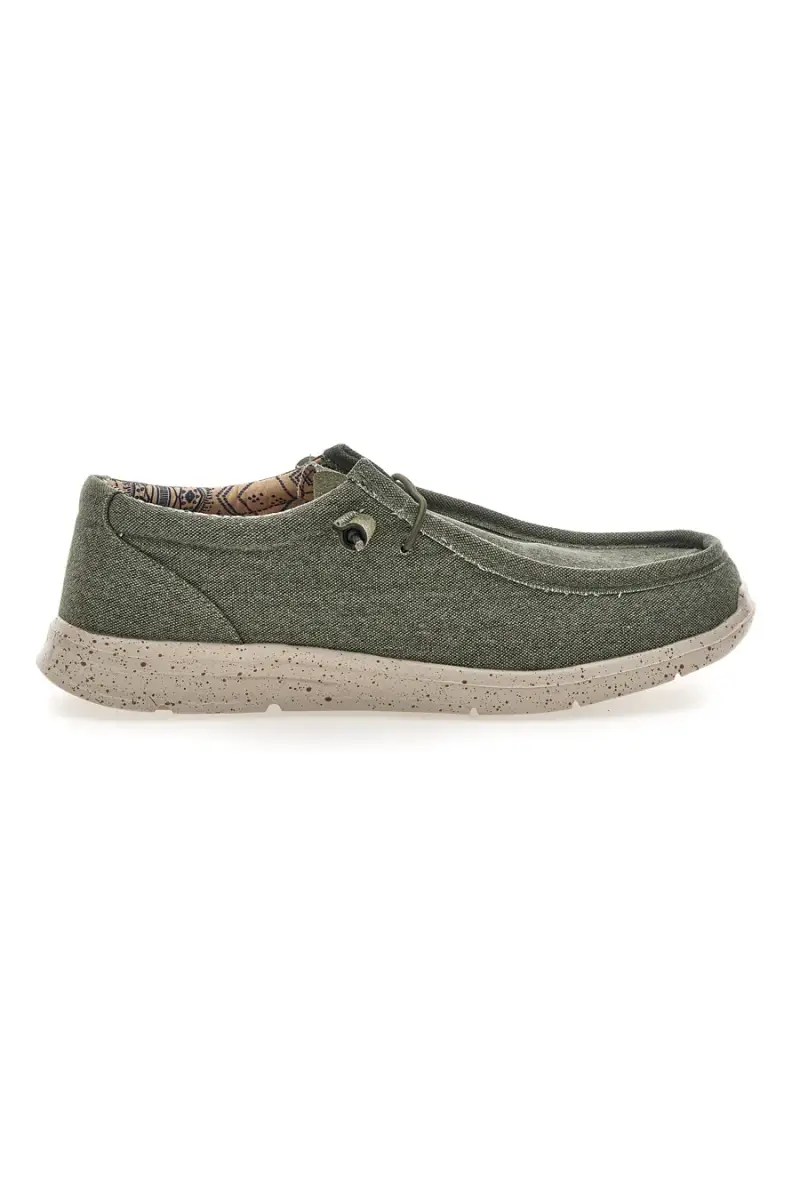 Scarpe da uomo casual verde in tessuto Sevenoaks PK1147O [MILITARY]