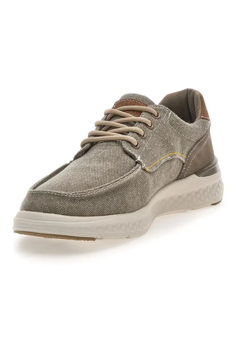 Sneakers da uomo beige in tessuto Sevenoaks YH25096 [BEIGE] miniatura 3