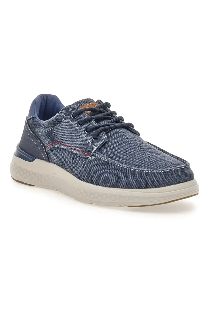 Sneakers da uomo blu in tessuto Sevenoaks YH25096 [NAVY] miniatura 2