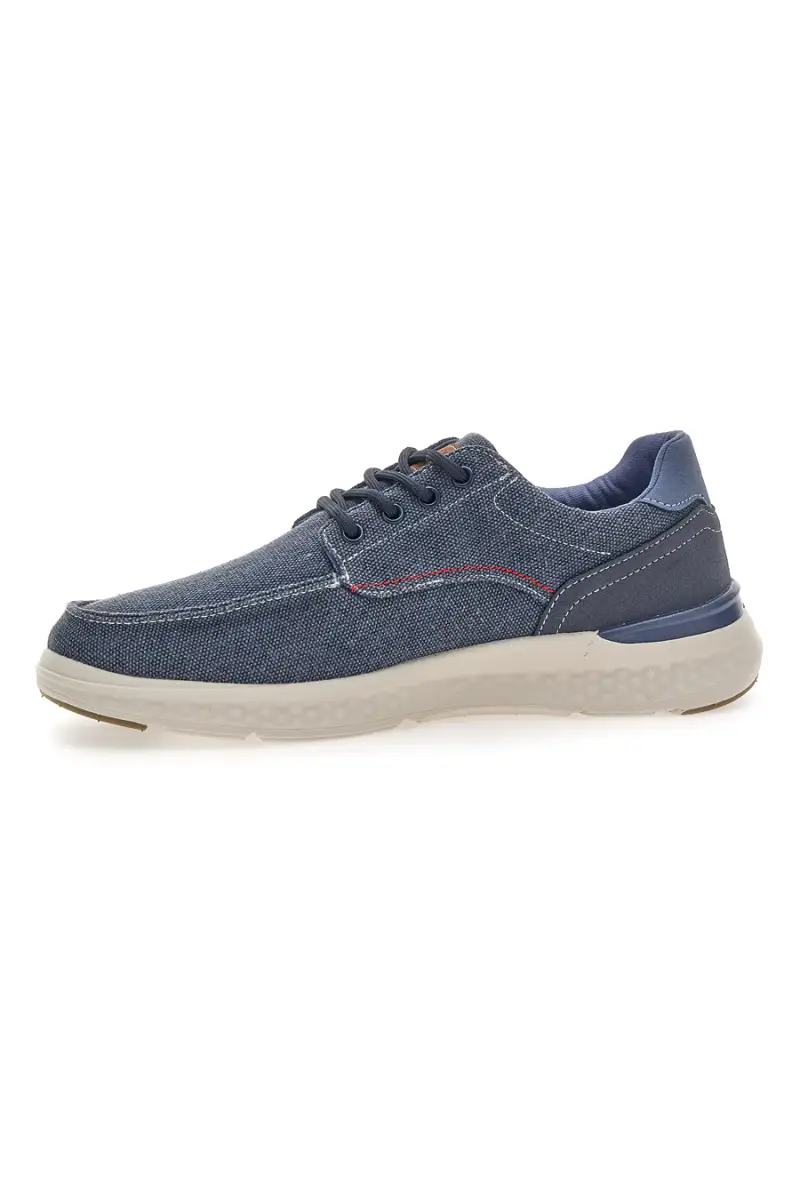 Sneakers da uomo blu in tessuto Sevenoaks YH25096 [NAVY] miniatura 4