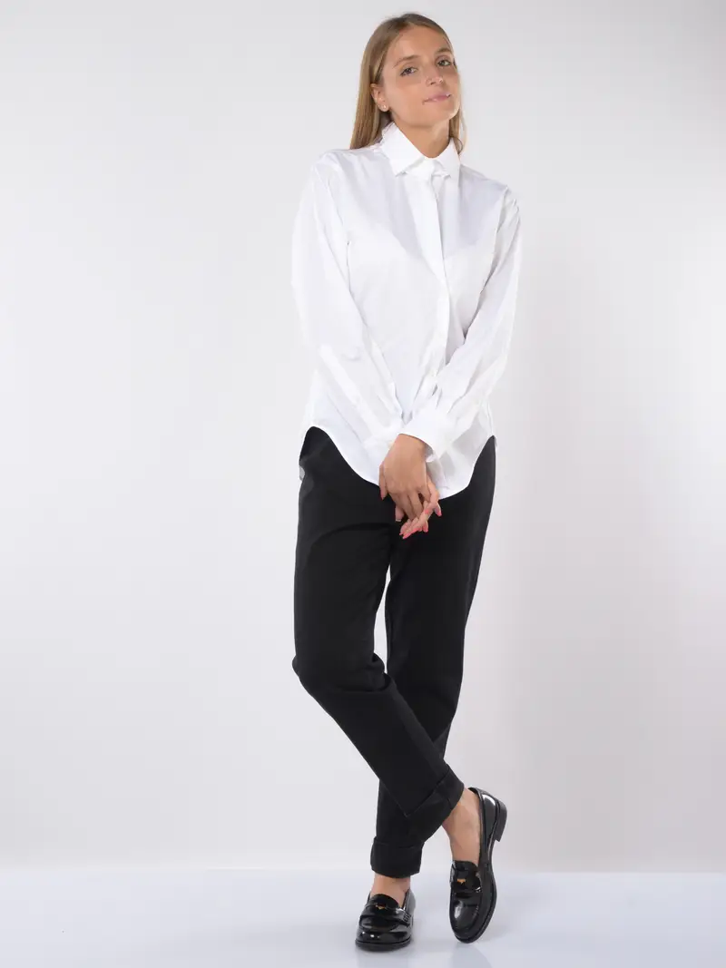 camicia da donna Seventy in popeline con carre Bianco miniatura 2