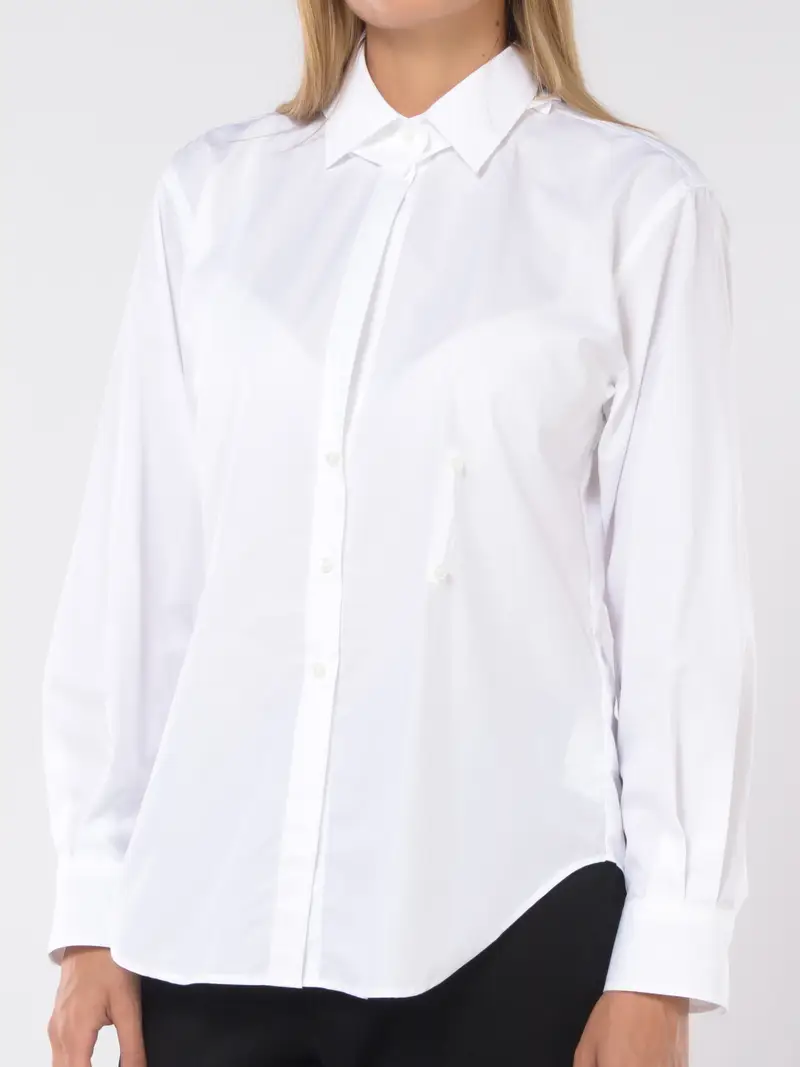 camicia da donna Seventy in popeline con carre Bianco