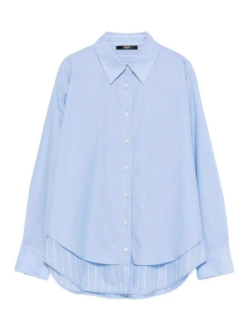 Camicia in cotone azzurro