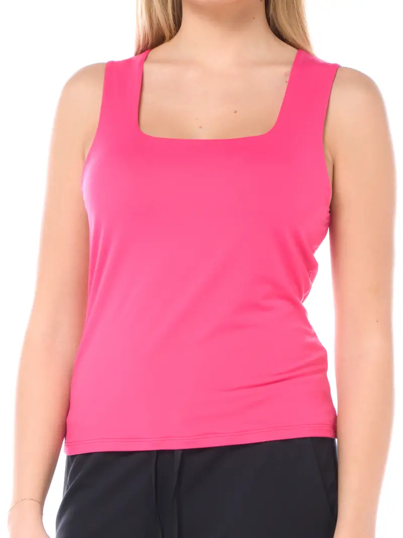 canotta da donna Seventy in jersey con scollo VIOLA