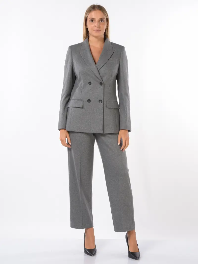 giacca da donna Seventy in lana a doppiopetto Grigio miniatura 2