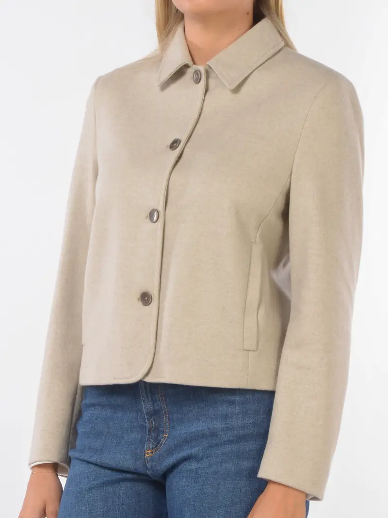 giacca da donna Seventy in lana con bottoni BEIGE