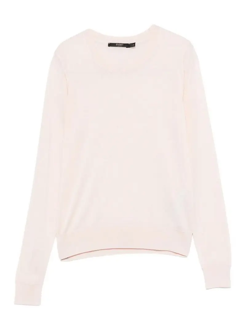 Maglione girocollo a maniche lunghe rosa Color Carne E Neutri