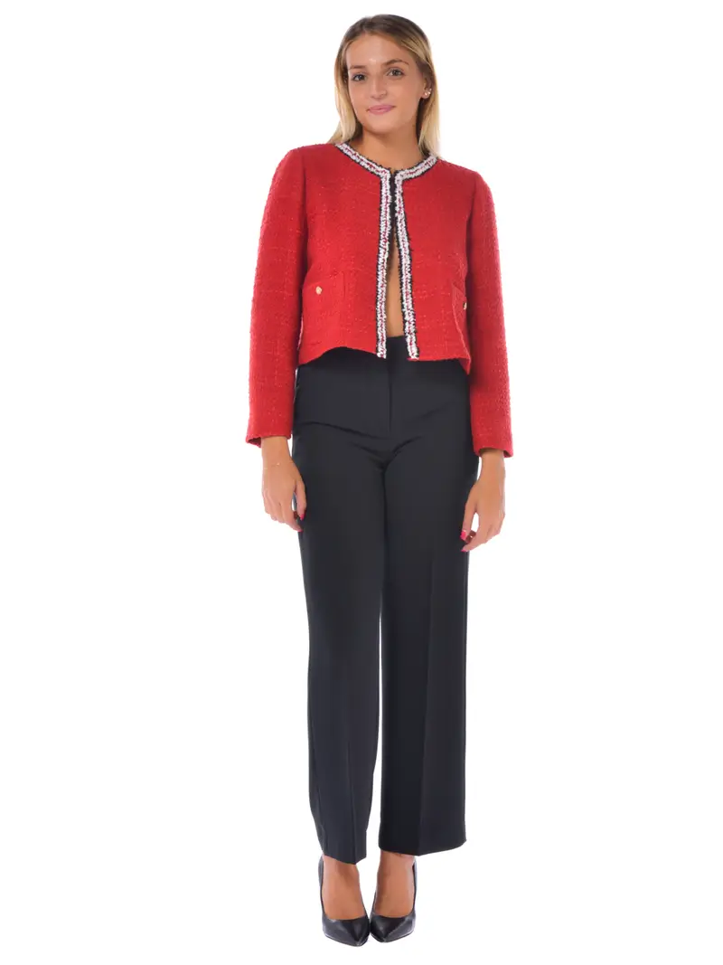 pantalone da donna Seventy ampio con elastico NERO miniatura 2