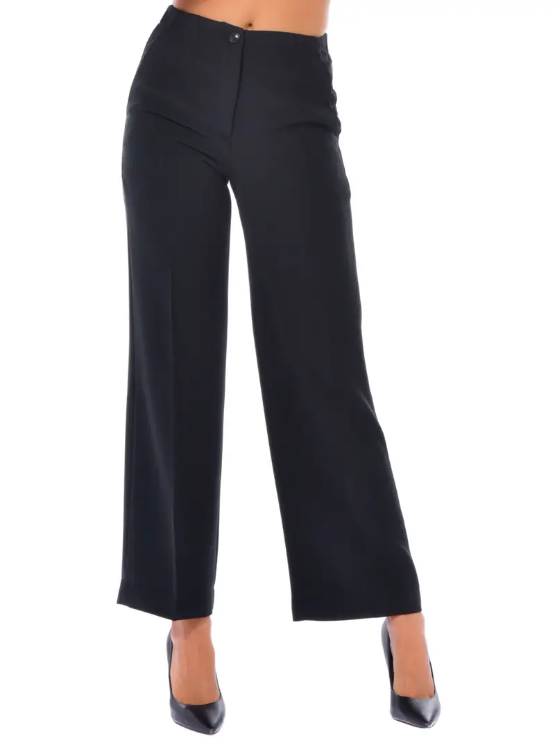 pantalone da donna Seventy ampio con elastico NERO