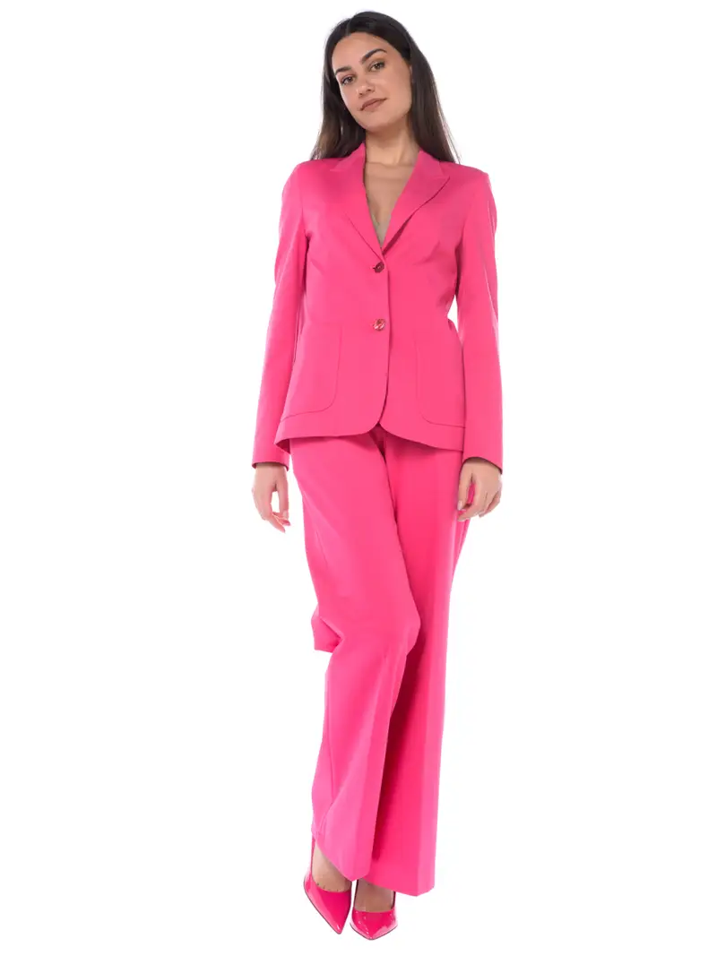 pantalone da donna Seventy ampio con elastico Rosa miniatura 2