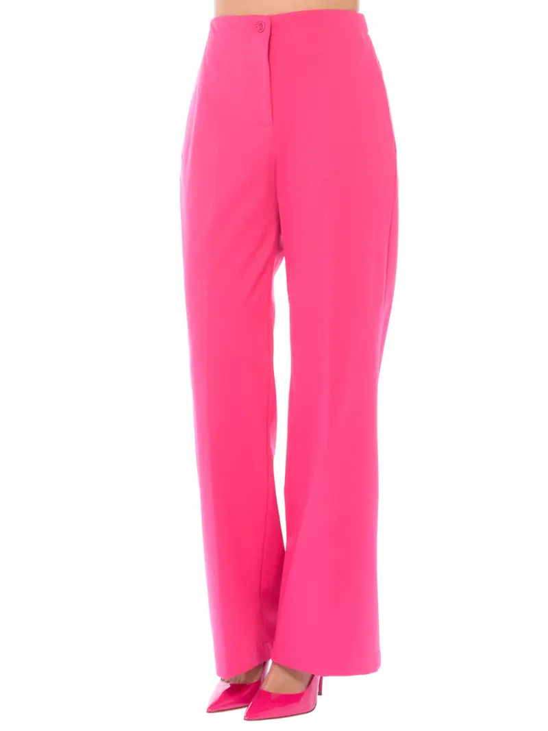 pantalone da donna Seventy ampio con elastico Rosa