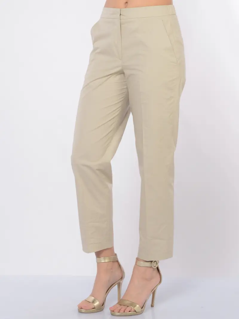 pantalone da donna Seventy chino con elastico BEIGE