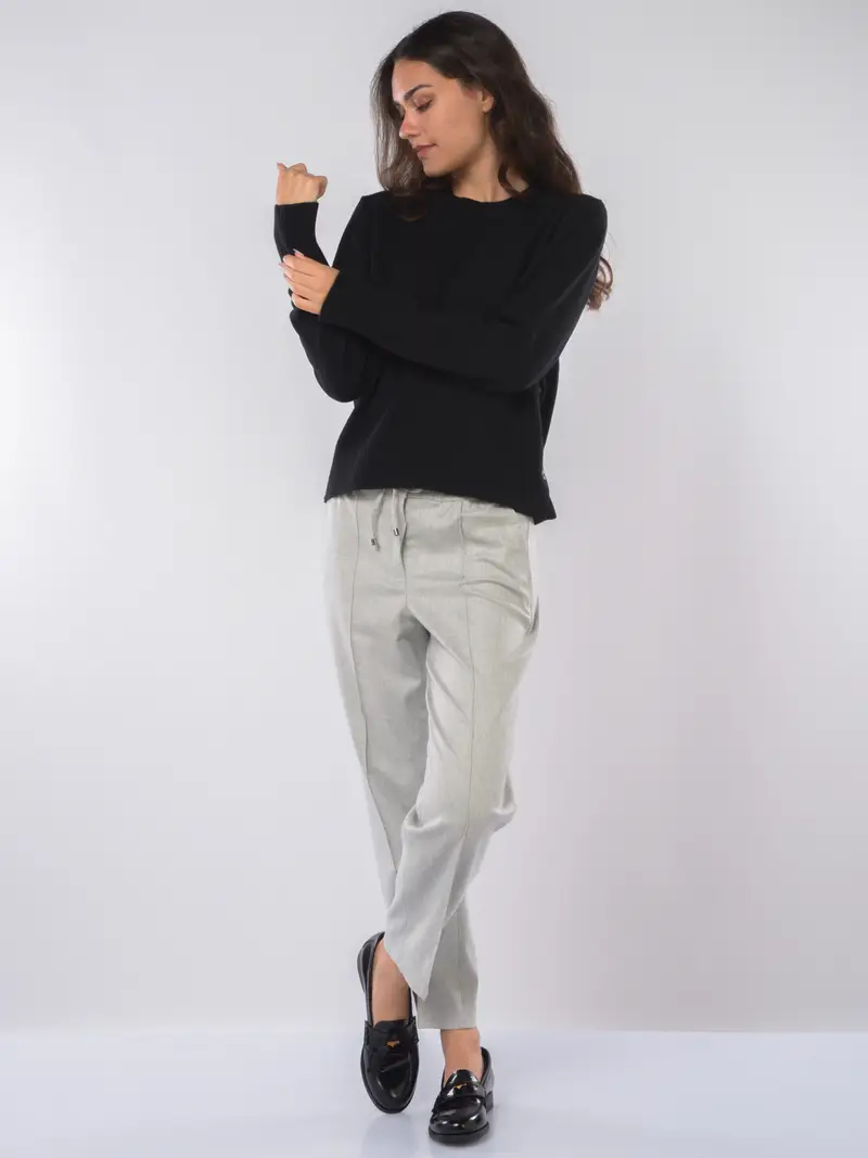 pantalone da donna Seventy chino con elastico Grigio miniatura 2