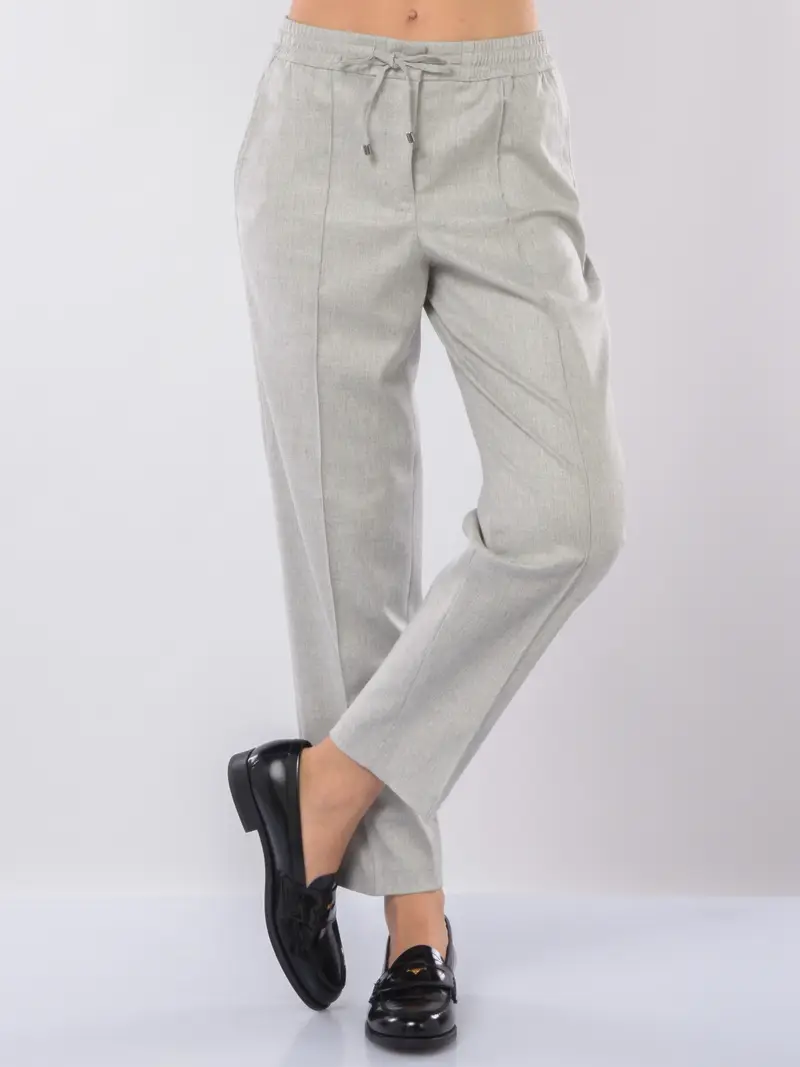 pantalone da donna Seventy chino con elastico Grigio