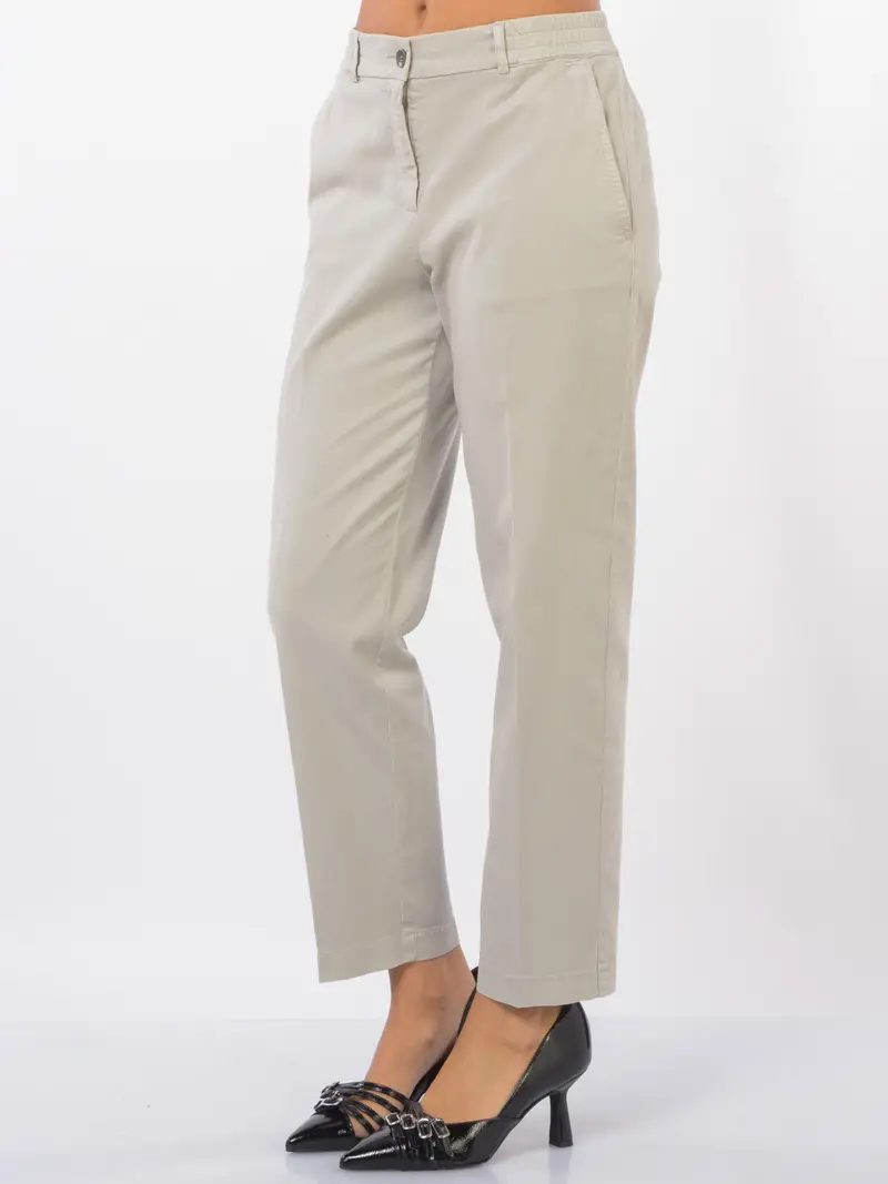 pantalone da donna Seventy chino con elastico Grigio