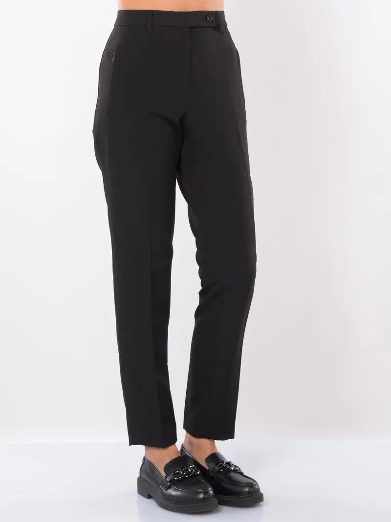 pantalone da donna Seventy chino in crepe NERO
