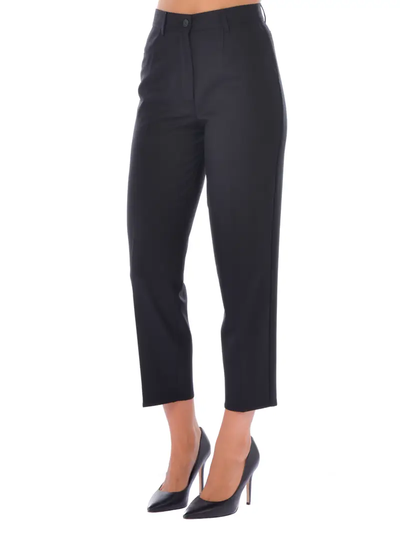 pantalone da donna Seventy cinque tasche con logo NERO