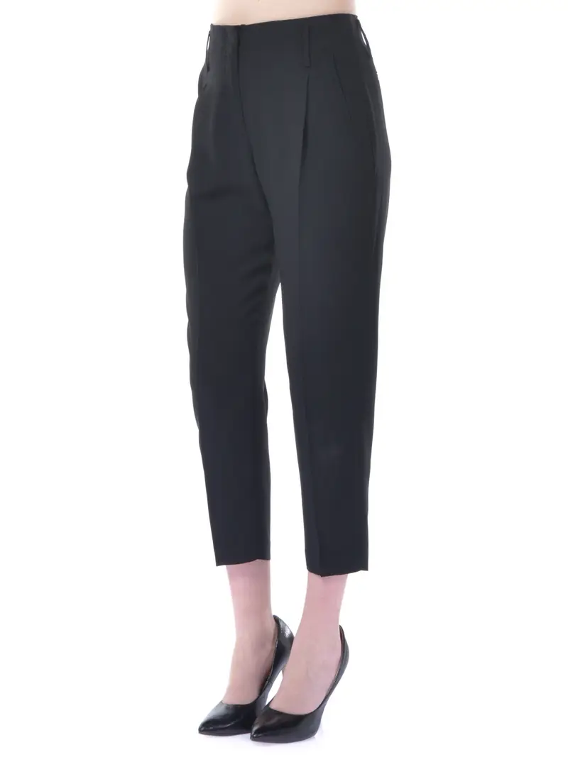 Pantalone donna Nenette in tessuto fluido NERO