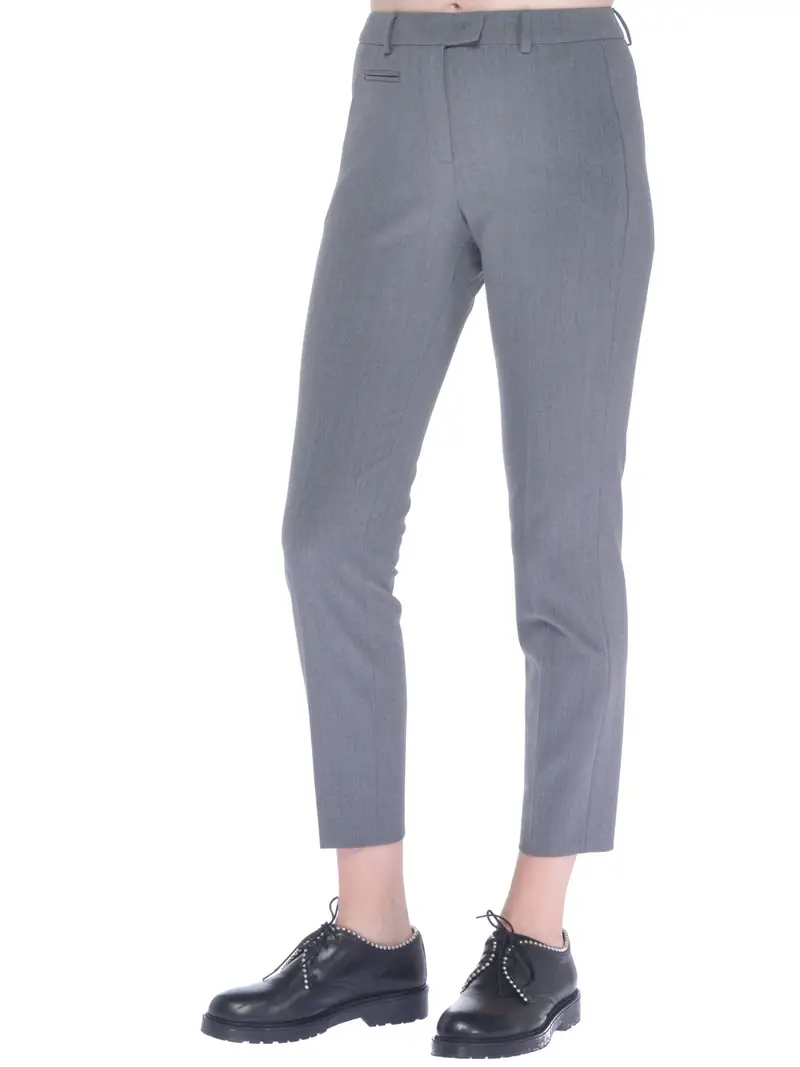 Pantalone donna Seventy in misto lana melange Grigio