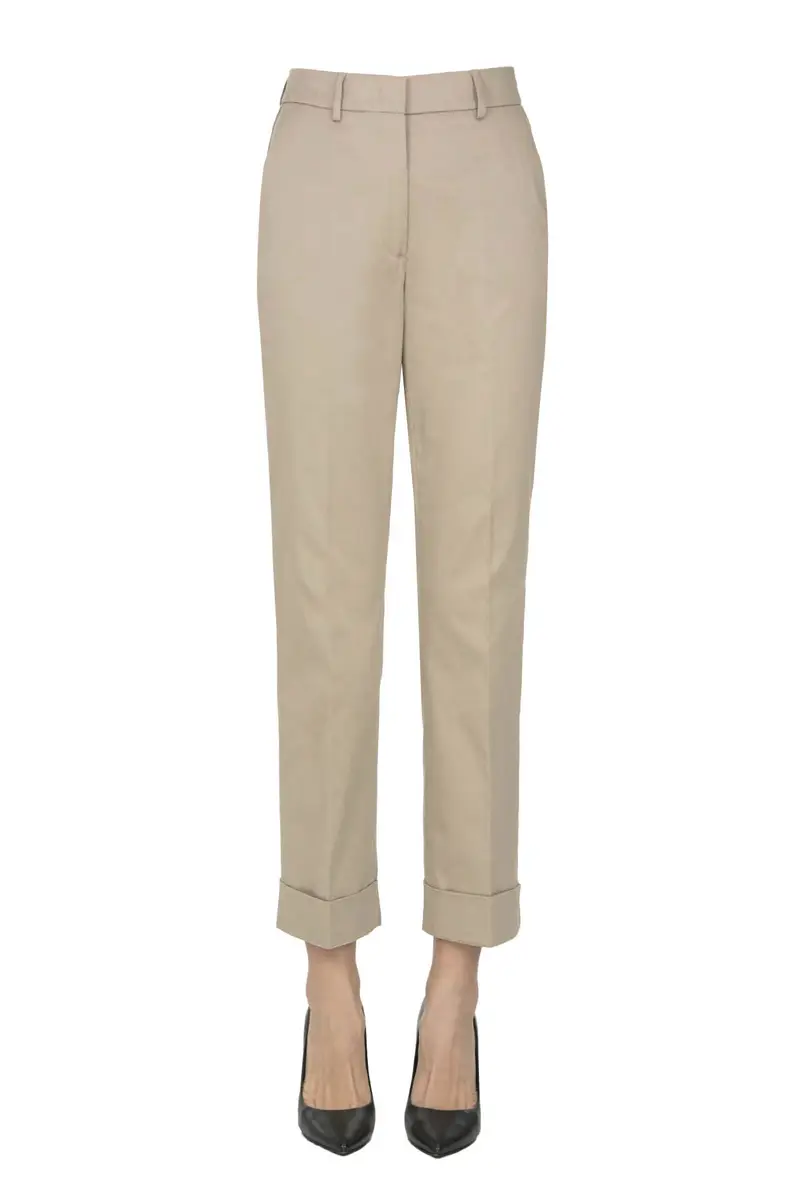 Pantaloni in cotone a sigaretta