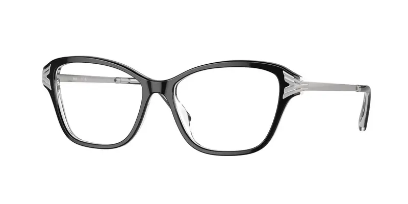Sferoflex Donna SF1577 C388 Montature da vista Acetato Nero  Farfalla