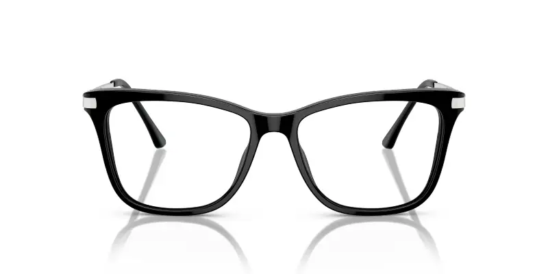 Donna SF1578 C568 Montature da vista Acetato Nero Farfalla miniatura 3