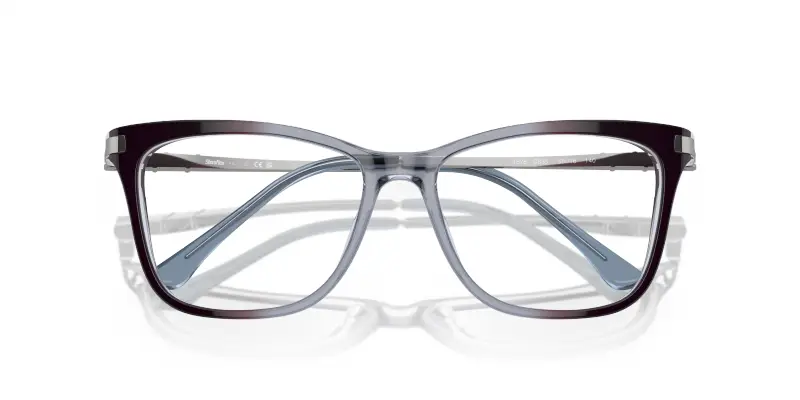 Donna SF1578 C635 Montature da vista Acetato Azzurro Farfalla miniatura 2