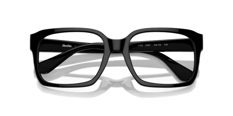 Uomo SF1152 C367 Montature da vista Acetato Nero Squadrata miniatura 2