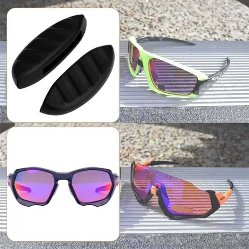 SG Store 1 Paio Di Naselli Di Ricambio Compatibile Con Oakley PLAZMA Compatibile Con CLIFDEN OO9440 Compatibile Con FORAGER Nasello Per Occhiali Da Sole Nasello Nero miniatura 2