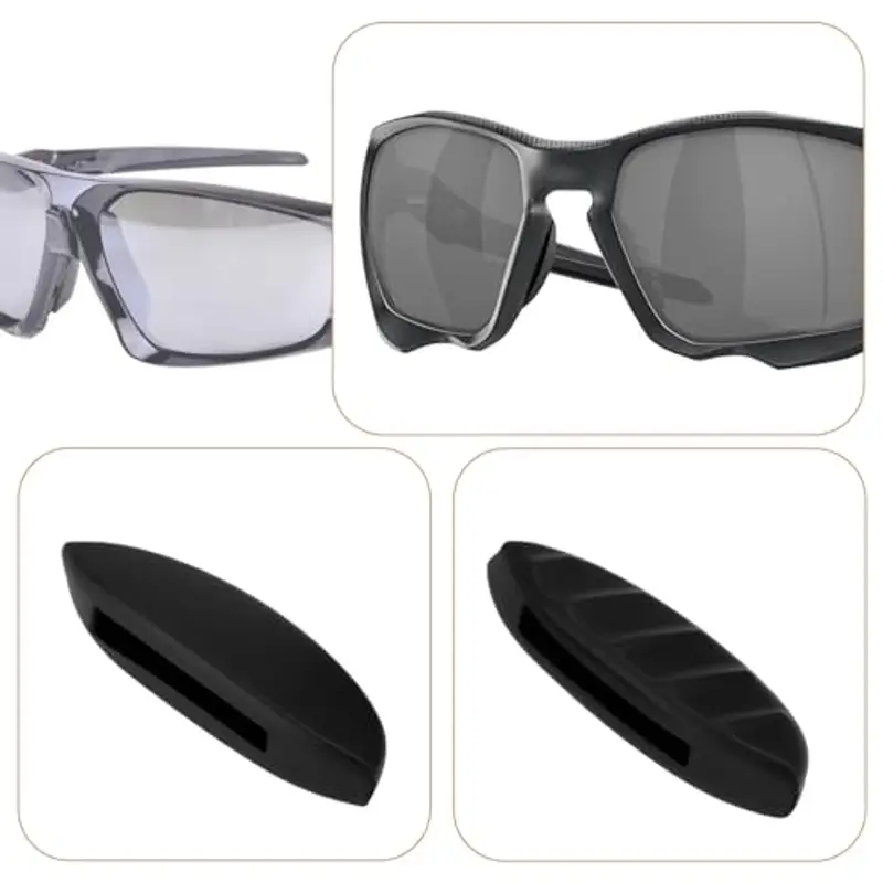 SG Store 1 Paio Di Naselli Di Ricambio Compatibile Con Oakley PLAZMA Compatibile Con CLIFDEN OO9440 Compatibile Con FORAGER Nasello Per Occhiali Da Sole Nasello Nero miniatura 3