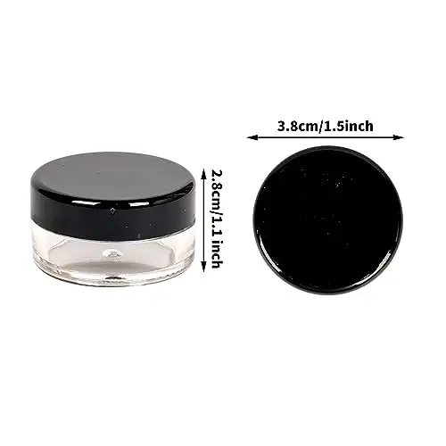 Sgehai 16 barattoli vuoti in plastica per cosmetici, contenitori per campioni da 15 ml, contenitori per campioni per miniatura 2