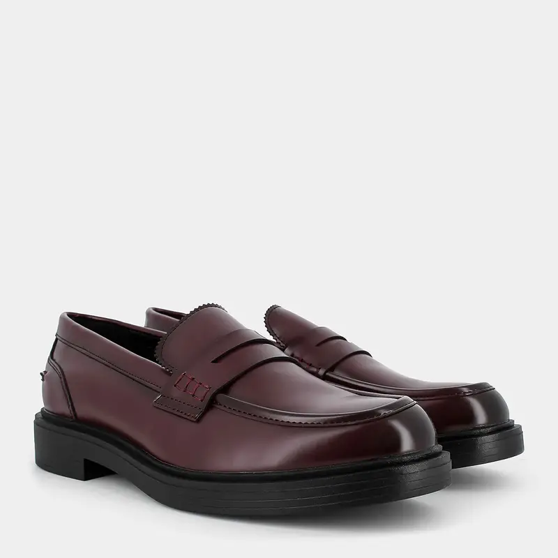 SHACKLETON Mocassini Uomo Bordeaux 4167985 miniatura 2