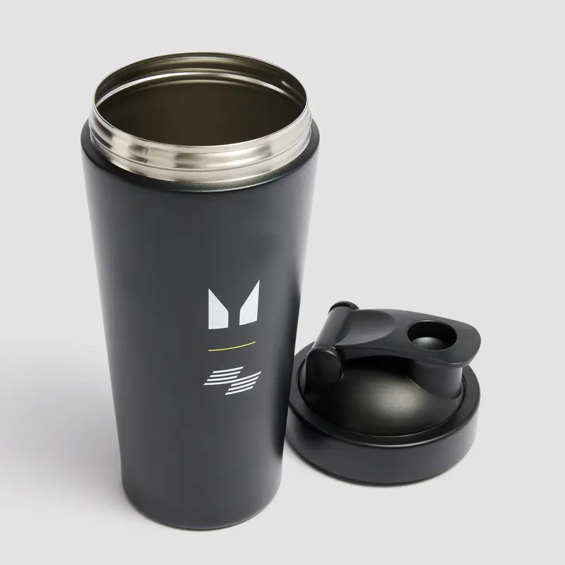 Shaker in metallo riciclato Hyrox Myprotein - Nero miniatura 2