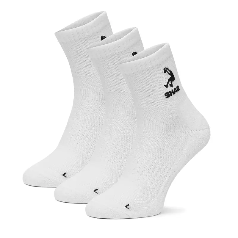 Calzini corti Shaq AS_SHQ_H_001Z_SS25 (3-PACK) Bianco